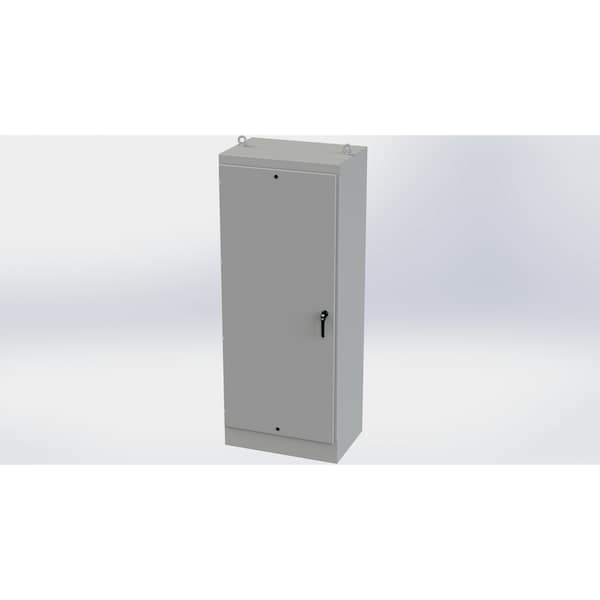 3 Point Latch with Padlock/Keylock Handle Electrical Enclosures, 90 in H, 24 in D, 36 in W